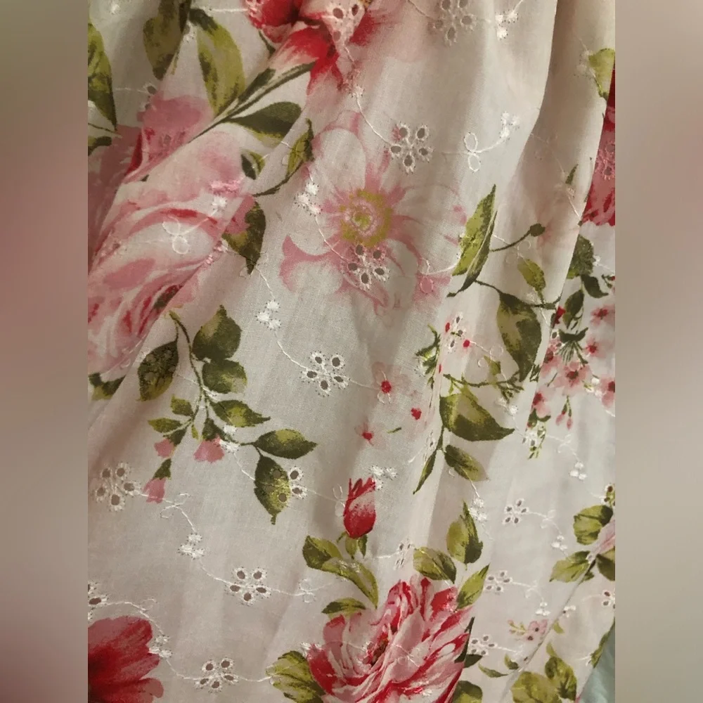 Jessica Simpson red roses eyelet lace fit & flare dress size medium brand new - Picture 15 of 17